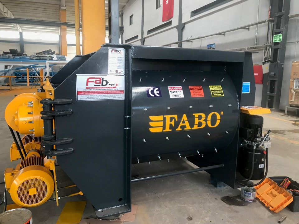 FABO twin shaft mixer - Mešalec za beton: slika 1 FABO twin shaft mixer - Mešalec za beton: slika 1