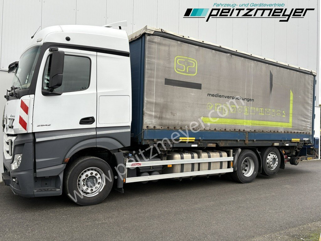 MERCEDES-BENZ Actros 2542 LL BDF Pritsche + Mitnahmestapler komplett - Tovornjak s ponjavo: slika 1 MERCEDES-BENZ Actros 2542 LL BDF Pritsche + Mitnahmestapler komplett - Tovornjak s ponjavo: slika 1