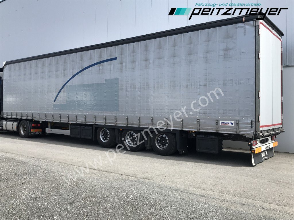 SCHMITZ 3 Achs Pritschenauflieger SCS 24/L-13.62 Mega, Power-Curtain Jumbo, Edscha, RSAB, - Polprikolica s ponjavo: slika 2 SCHMITZ 3 Achs Pritschenauflieger SCS 24/L-13.62 Mega, Power-Curtain Jumbo, Edscha, RSAB, - Polprikolica s ponjavo: slika 2