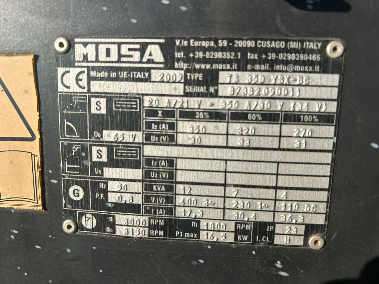 Boxer Mosa 12 kva Te huur Mosa aggregaat TS 350 X 12 kva - Generator: slika 4 Boxer Mosa 12 kva Te huur Mosa aggregaat TS 350 X 12 kva - Generator: slika 4