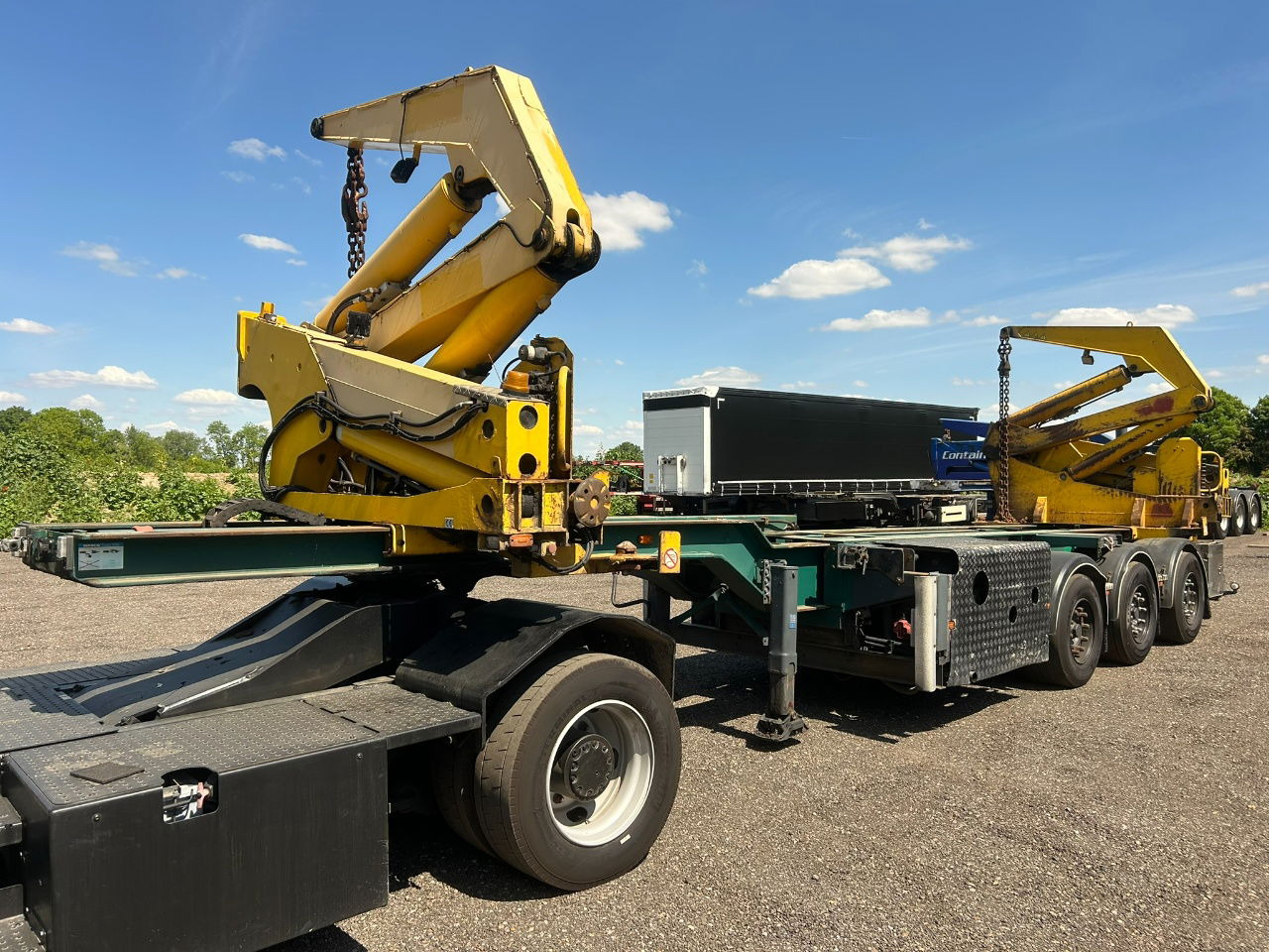 Hammar 195 HC / 20 ft, 2 x 20 ft 40 ft HC, power pack Diesel, Wireless controller 2 x, telescopic chassis - Kontejnerska polprikolica/ Polprikolica z zamenljivim tovoriščem: slika 1 Hammar 195 HC / 20 ft, 2 x 20 ft 40 ft HC, power pack Diesel, Wireless controller 2 x, telescopic chassis - Kontejnerska polprikolica/ Polprikolica z zamenljivim tovoriščem: slika 1