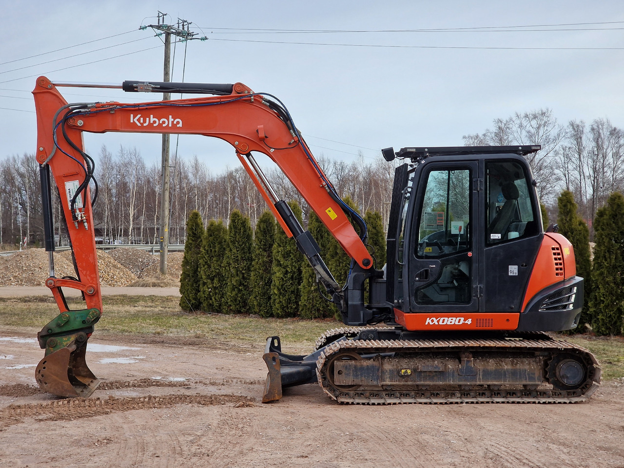 KUBOTA KX080-4. Metal tracks. - Mini bager: slika 3 KUBOTA KX080-4. Metal tracks. - Mini bager: slika 3