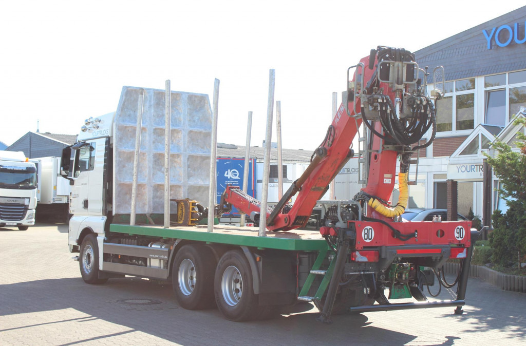 Tovornjak za prevoz lesa, Tovornjak z dvigalom MAN TGX 33.560 D38Motor 6x4 Intarder KESLA-Holzkran: slika 12