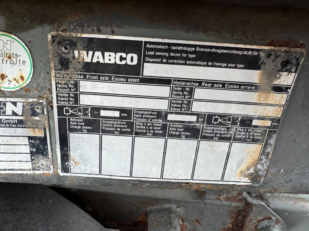 Abrol/ Samonakladalec prikolica Hüffermann HMA 24.24 3- Achs-  Blattfederung: slika 10