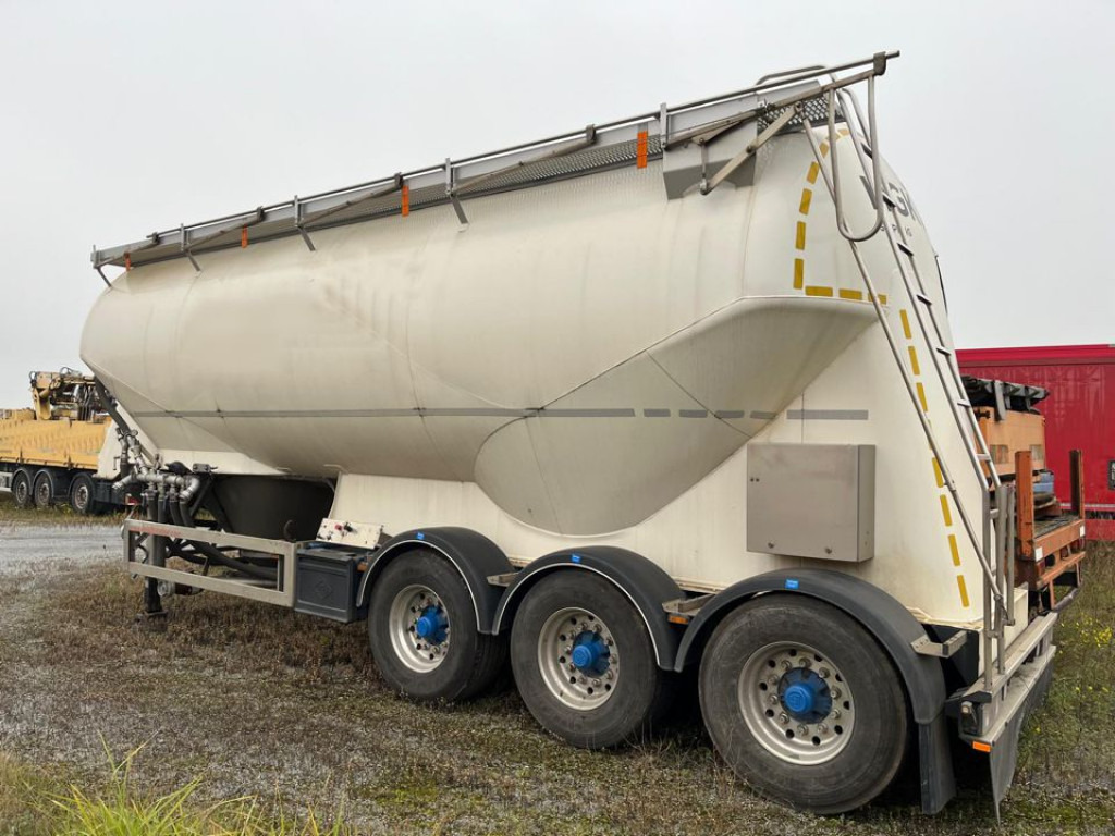 FELDBINDER Silo für Staub und Rieselgüter EUT 40.3 Auflieger Zement 40m³, Lenkachse - Silos cisterna: slika 3 FELDBINDER Silo für Staub und Rieselgüter EUT 40.3 Auflieger Zement 40m³, Lenkachse - Silos cisterna: slika 3