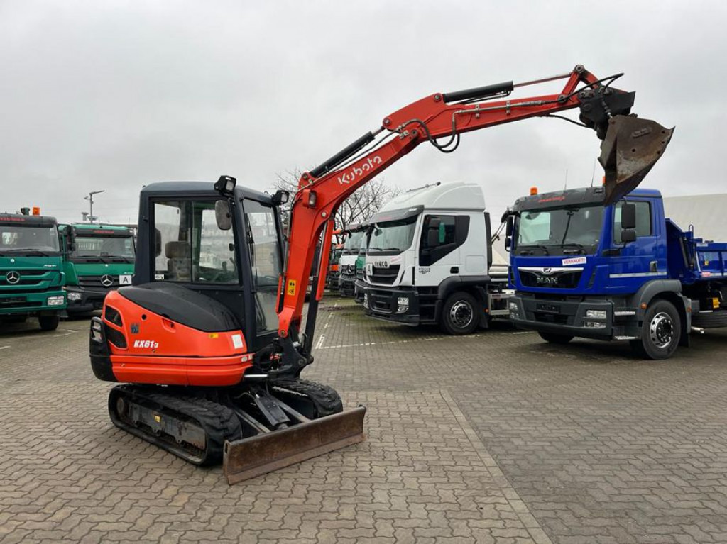 KUBOTA Minibagger KX 61 Minibagger 2245h, incl. Grabn+Tieflöffel - Mini bager: slika 1 KUBOTA Minibagger KX 61 Minibagger 2245h, incl. Grabn+Tieflöffel - Mini bager: slika 1