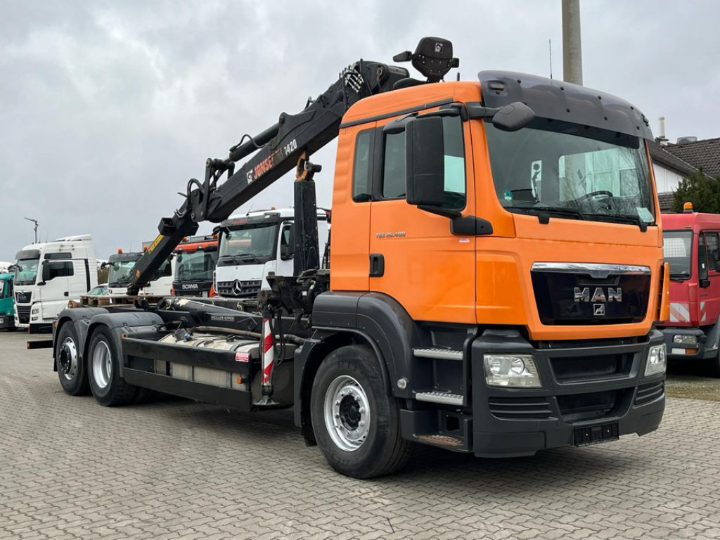 MAN TG-S 26.400 6x4H-2 BL Abrollkipper mit Kran Lift Lenk - Kotalni prekucni tovornjak, Tovornjak z dvigalom: slika 3 MAN TG-S 26.400 6x4H-2 BL Abrollkipper mit Kran Lift Lenk - Kotalni prekucni tovornjak, Tovornjak z dvigalom: slika 3