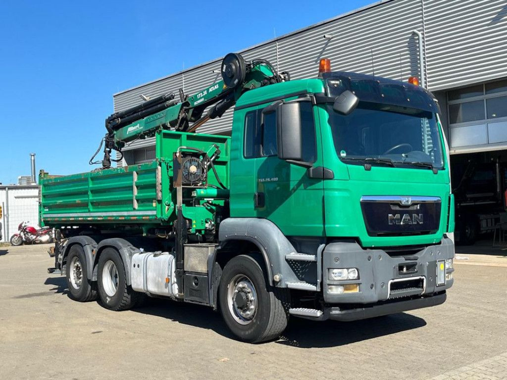 MAN TG-S 28.480 6x4H-4 BL 3-Achs Kipper Kran Funk Li - Tovornjak prekucnik, Tovornjak z dvigalom: slika 2 MAN TG-S 28.480 6x4H-4 BL 3-Achs Kipper Kran Funk Li - Tovornjak prekucnik, Tovornjak z dvigalom: slika 2
