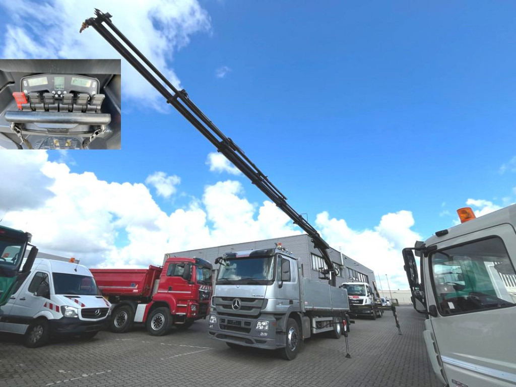 Tovornjak s kesonom, Tovornjak z dvigalom MERCEDES-BENZ Actros 2546 L 6x2  Pritsche Heckkran Hiab 288 6xhyd: slika 9
