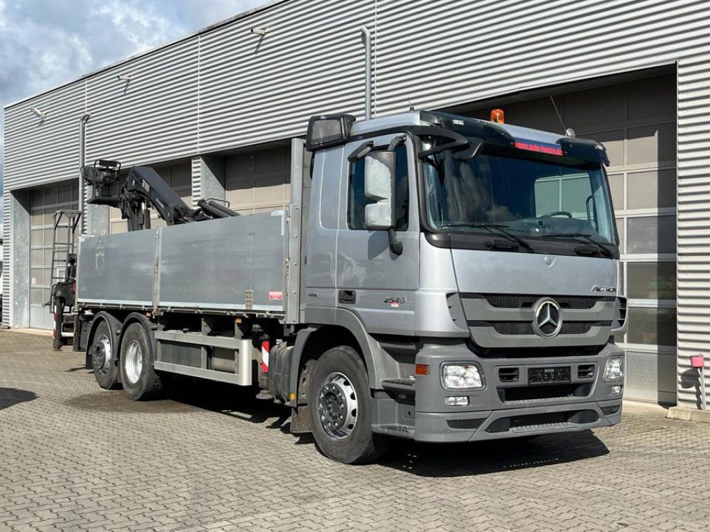 Tovornjak s kesonom, Tovornjak z dvigalom MERCEDES-BENZ Actros 2546 L 6x2  Pritsche Heckkran Hiab 288 6xhyd: slika 8