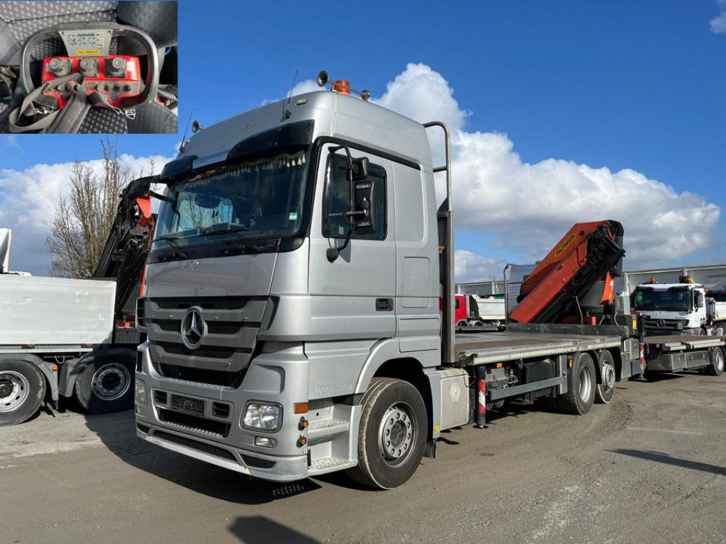 Mercedes-Benz Actros 2541 Pritsche Heckkran Palfinger PK 40002 - Tovornjak s kesonom, Tovornjak z dvigalom: slika 1 Mercedes-Benz Actros 2541 Pritsche Heckkran Palfinger PK 40002 - Tovornjak s kesonom, Tovornjak z dvigalom: slika 1