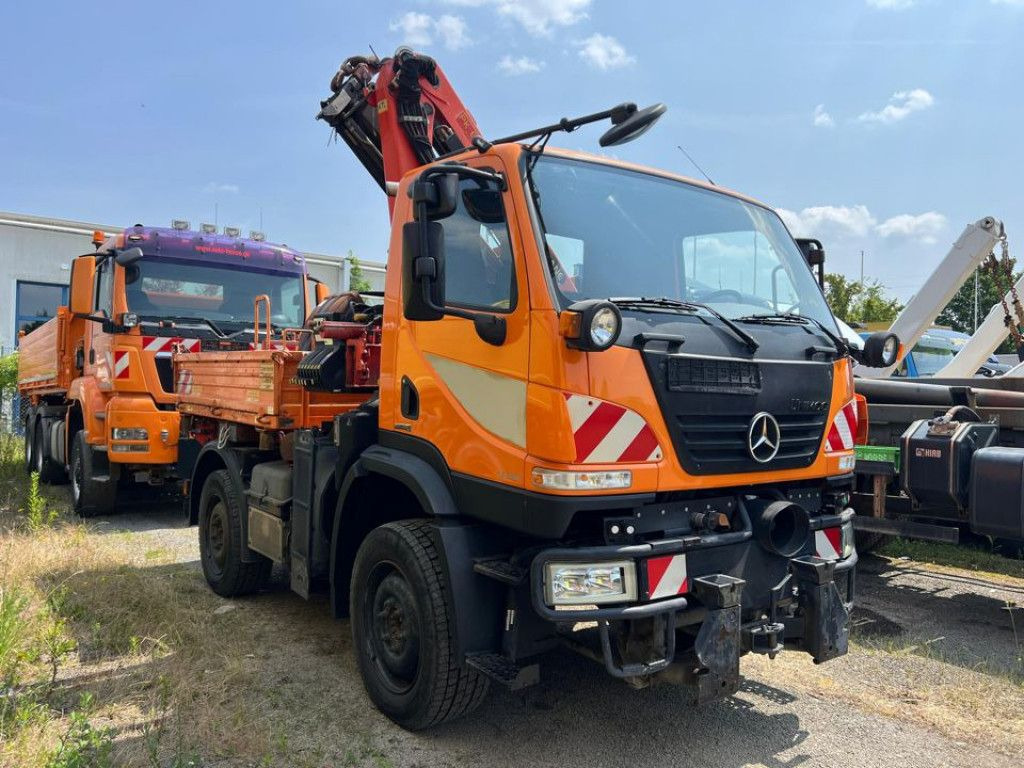 Mercedes-Benz Unimog U20 2-Achs Allradkipper Kran Palfinger Kr - Tovornjak prekucnik, Tovornjak z dvigalom: slika 2 Mercedes-Benz Unimog U20 2-Achs Allradkipper Kran Palfinger Kr - Tovornjak prekucnik, Tovornjak z dvigalom: slika 2