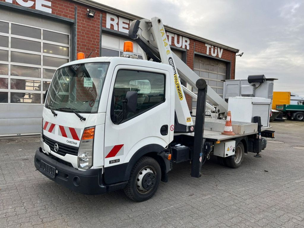Nissan Cabstar 35.13 Hubarbeitsbühne Palfinger 14mtr - Dvižna ploščad montirana na tovornjak, Dostavno vozilo: slika 1 Nissan Cabstar 35.13 Hubarbeitsbühne Palfinger 14mtr - Dvižna ploščad montirana na tovornjak, Dostavno vozilo: slika 1