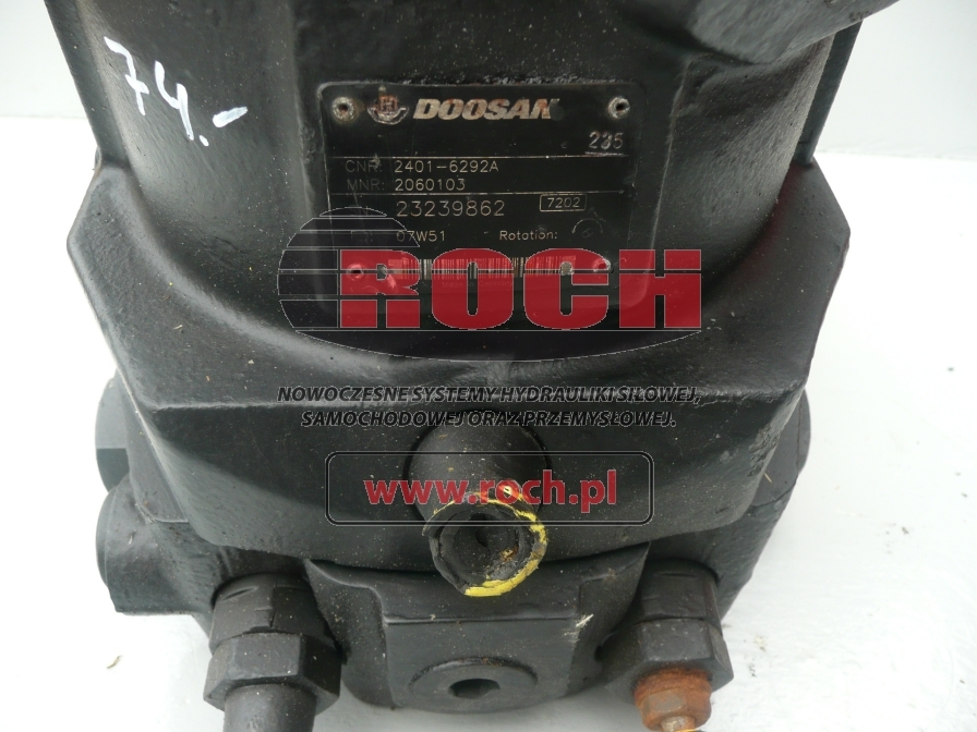 DOOSAN 2060103 2401-6292A - Hidravlični motor za Bager goseničar: slika 2 DOOSAN 2060103 2401-6292A - Hidravlični motor za Bager goseničar: slika 2