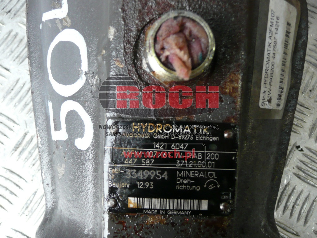 HYDROMATIK 14216047 A2FM107/61W-PAB200 447587 371.21.00.01 - Hidravlični motor: slika 1 HYDROMATIK 14216047 A2FM107/61W-PAB200 447587 371.21.00.01 - Hidravlični motor: slika 1