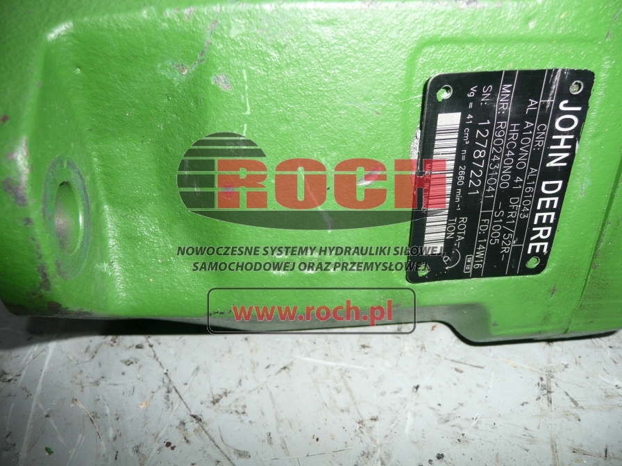 JOHN DEERE AL A10VNO41DFR1/52R-HRC40N00-S1005 - Hidravlična črpalka za Traktor: slika 2 JOHN DEERE AL A10VNO41DFR1/52R-HRC40N00-S1005 - Hidravlična črpalka za Traktor: slika 2