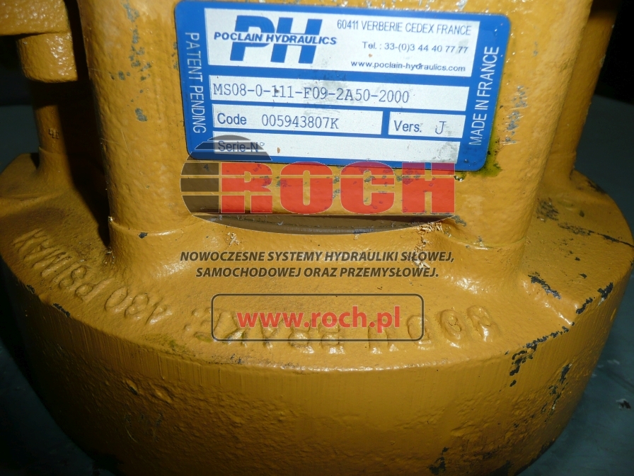 POCLAIN MS08-0-111-F09-2A50-2000 005943807K - Hidravlični motor za Gradbeni stroj: slika 2 POCLAIN MS08-0-111-F09-2A50-2000 005943807K - Hidravlični motor za Gradbeni stroj: slika 2