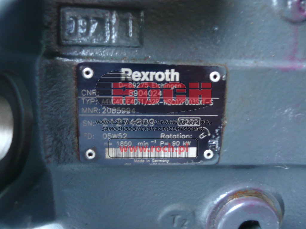 REXROTH A4VG40DE4DT1/32R-NSC02F003SXT-S 2085994 8904024 - Hidravlična črpalka: slika 2 REXROTH A4VG40DE4DT1/32R-NSC02F003SXT-S 2085994 8904024 - Hidravlična črpalka: slika 2