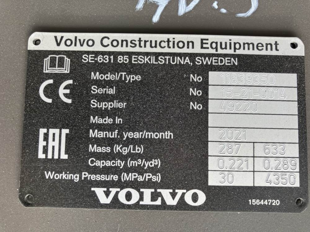 Volvo Böschungslöffel schwenkbar - Bager nakladalec: slika 4 Volvo Böschungslöffel schwenkbar - Bager nakladalec: slika 4