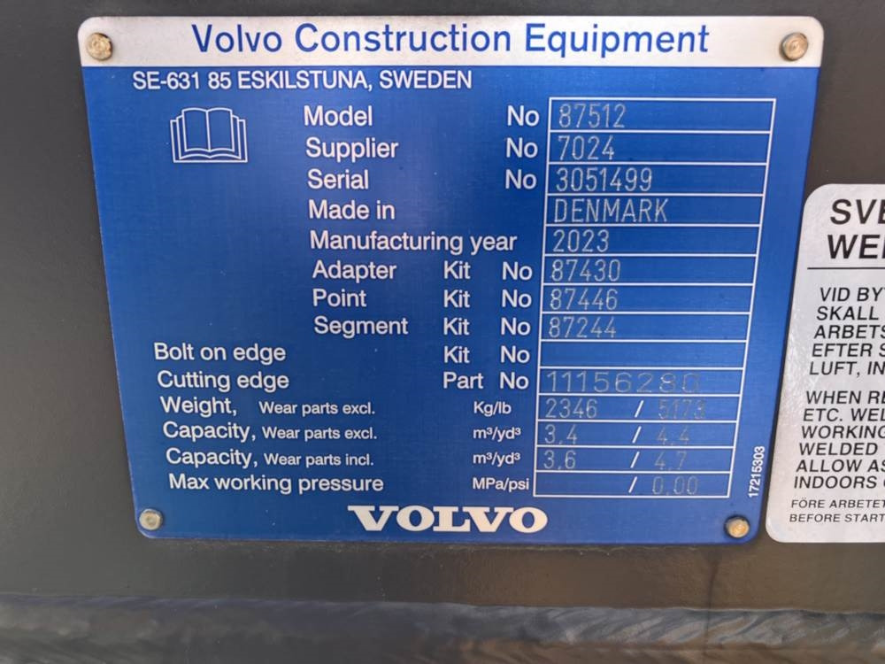 Volvo Schaufel mit Zähnen - Žlica: slika 5 Volvo Schaufel mit Zähnen - Žlica: slika 5