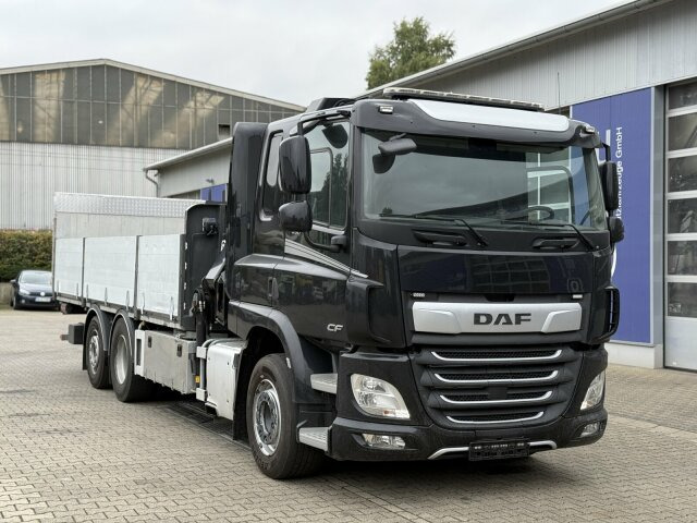 DAF CF 450 FAN 6x2 Pritsche mit Kran HIAB 188 E-6 - Tovornjak z dvigalom: slika 1 DAF CF 450 FAN 6x2 Pritsche mit Kran HIAB 188 E-6 - Tovornjak z dvigalom: slika 1