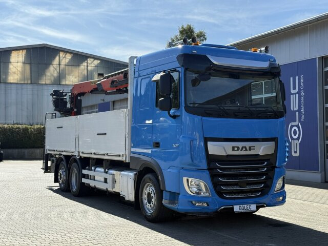 DAF XF 480 Pritsche Kran Plafinger 21000L - Tovornjak s kesonom, Tovornjak z dvigalom: slika 1 DAF XF 480 Pritsche Kran Plafinger 21000L - Tovornjak s kesonom, Tovornjak z dvigalom: slika 1
