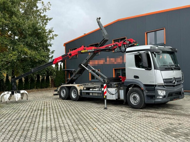 Mercedes-Benz ACTROS 2546 6x2 Abrollkip Kran Palfinger Q150Z95 - Kotalni prekucni tovornjak, Tovornjak z dvigalom: slika 2 Mercedes-Benz ACTROS 2546 6x2 Abrollkip Kran Palfinger Q150Z95 - Kotalni prekucni tovornjak, Tovornjak z dvigalom: slika 2