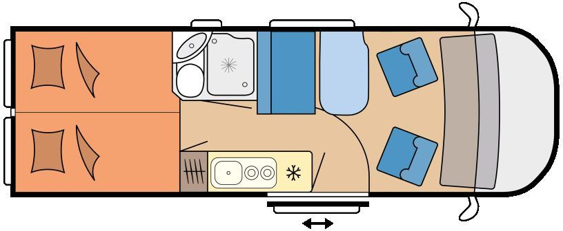 Hobby Vantana De Luxe K65 ET Anhängerkupplung - Kombi avtodom: slika 2 Hobby Vantana De Luxe K65 ET Anhängerkupplung - Kombi avtodom: slika 2