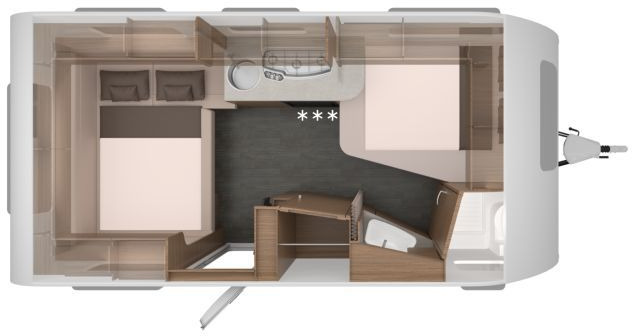 Knaus Sport 450 FU Design Paket - Počitniška prikolica: slika 3 Knaus Sport 450 FU Design Paket - Počitniška prikolica: slika 3