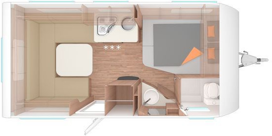 Weinsberg CaraOne 450 FU Fußbodenerw.elektrisch - Počitniška prikolica: slika 2 Weinsberg CaraOne 450 FU Fußbodenerw.elektrisch - Počitniška prikolica: slika 2