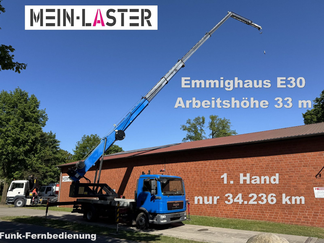 MAN 8.180 Emminghaus kein Böcker Klaas 33 Meter FB - Tovornjak z dvigalom: slika 1 MAN 8.180 Emminghaus kein Böcker Klaas 33 Meter FB - Tovornjak z dvigalom: slika 1