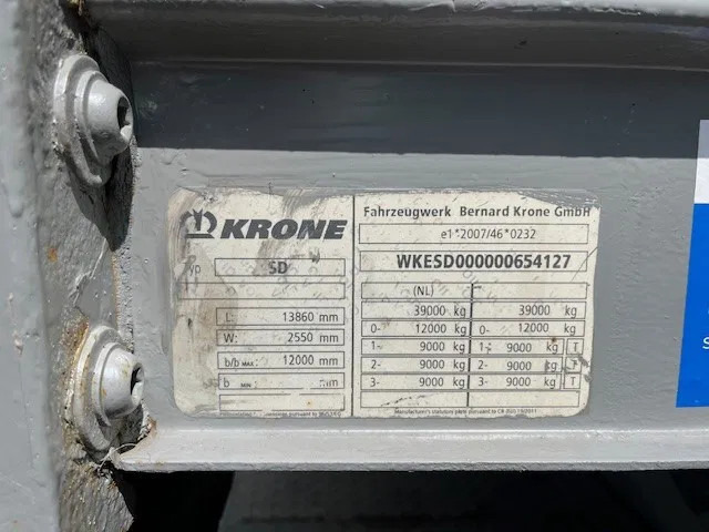 Krone 2x stack of 4x mega flat trailer - Polprikolica s kesonom: slika 3 Krone 2x stack of 4x mega flat trailer - Polprikolica s kesonom: slika 3