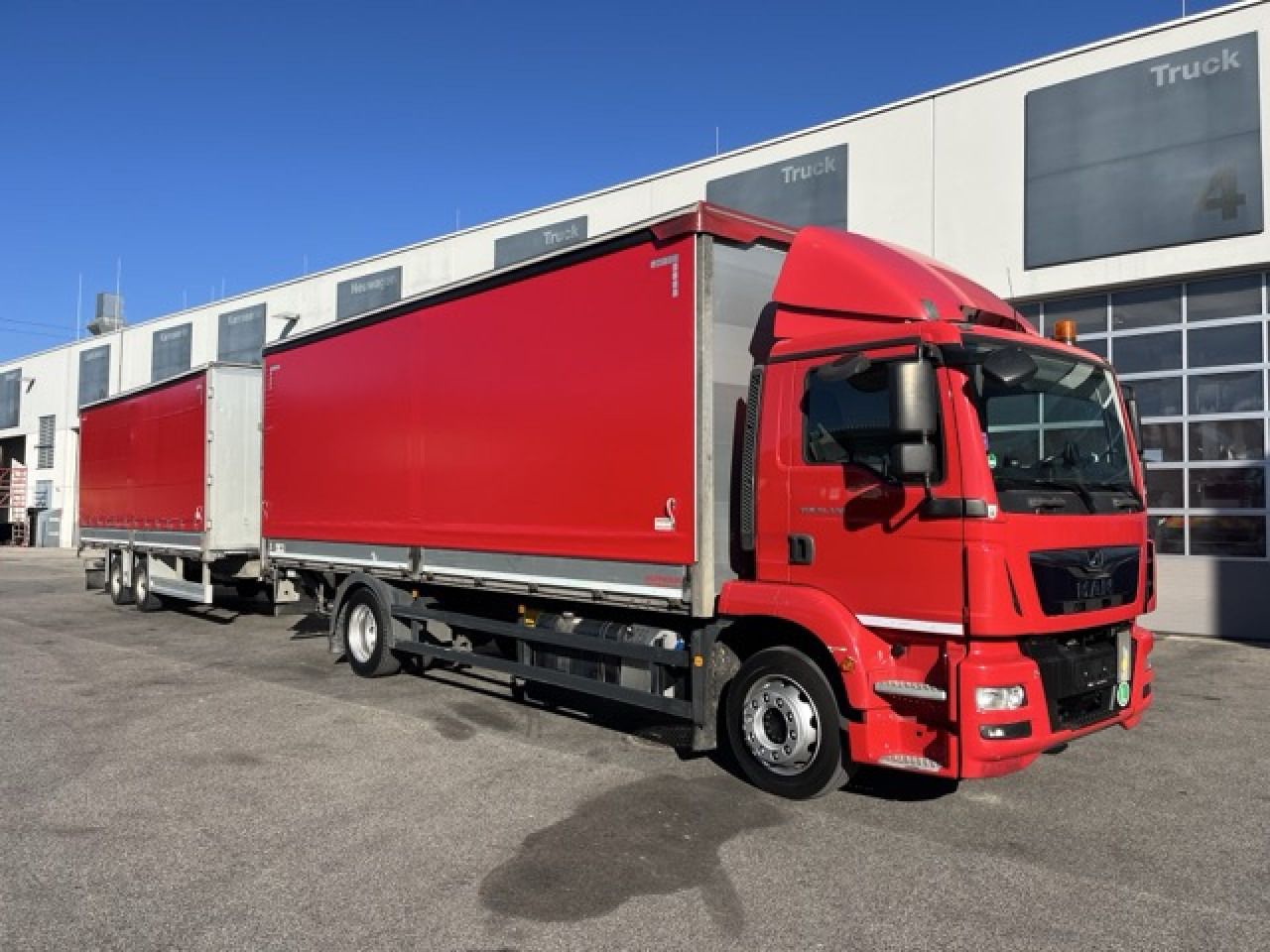 MAN TGM 18.320 4x2 BL Durchladbar - mit Tandemhänger - Tovornjak s ponjavo: slika 1 MAN TGM 18.320 4x2 BL Durchladbar - mit Tandemhänger - Tovornjak s ponjavo: slika 1