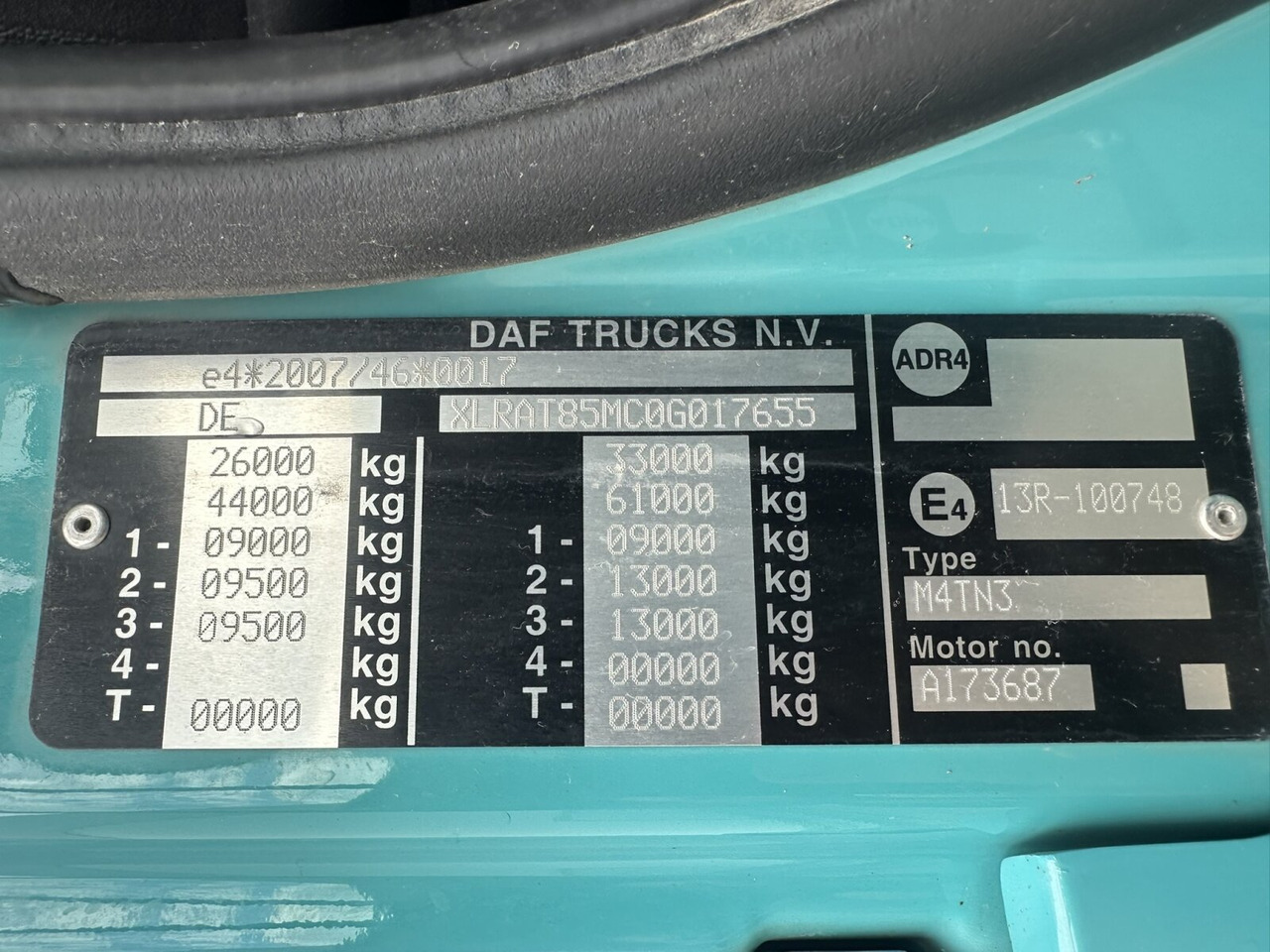 DAF CF 85.460 6x4 CF 85.460 6x4, Bordmatik links - Tovornjak prekucnik: slika 4 DAF CF 85.460 6x4 CF 85.460 6x4, Bordmatik links - Tovornjak prekucnik: slika 4