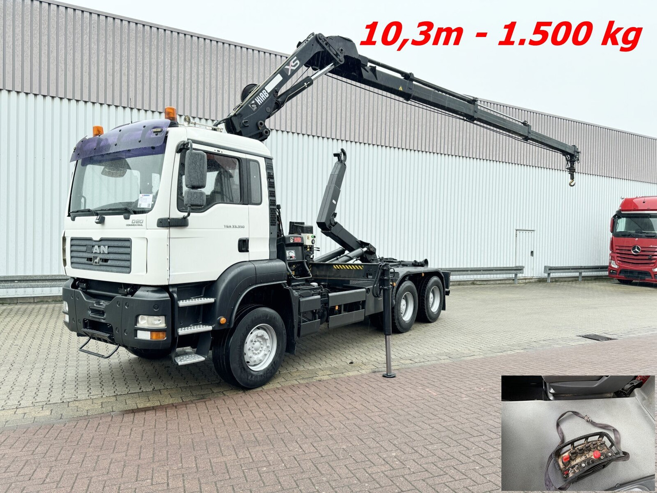 MAN TGA 33.350 6X4 BB TGA 33.350 6X4 BB mit Kran Hiab 166 E-3 HiDuo, Funk - Kotalni prekucni tovornjak, Tovornjak z dvigalom: slika 1 MAN TGA 33.350 6X4 BB TGA 33.350 6X4 BB mit Kran Hiab 166 E-3 HiDuo, Funk - Kotalni prekucni tovornjak, Tovornjak z dvigalom: slika 1