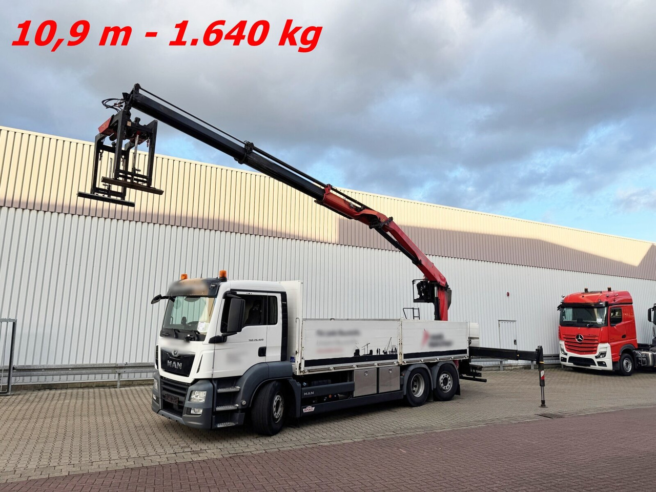 MAN TGS 26.420 6x2-4 LL TGS 26.420 6x2-4 LL, Navi, Lenk-/Liftachse, Heckkran Palfinger PK20.501L TEC - Tovornjak z dvigalom, Tovornjak s kesonom: slika 1 MAN TGS 26.420 6x2-4 LL TGS 26.420 6x2-4 LL, Navi, Lenk-/Liftachse, Heckkran Palfinger PK20.501L TEC - Tovornjak z dvigalom, Tovornjak s kesonom: slika 1