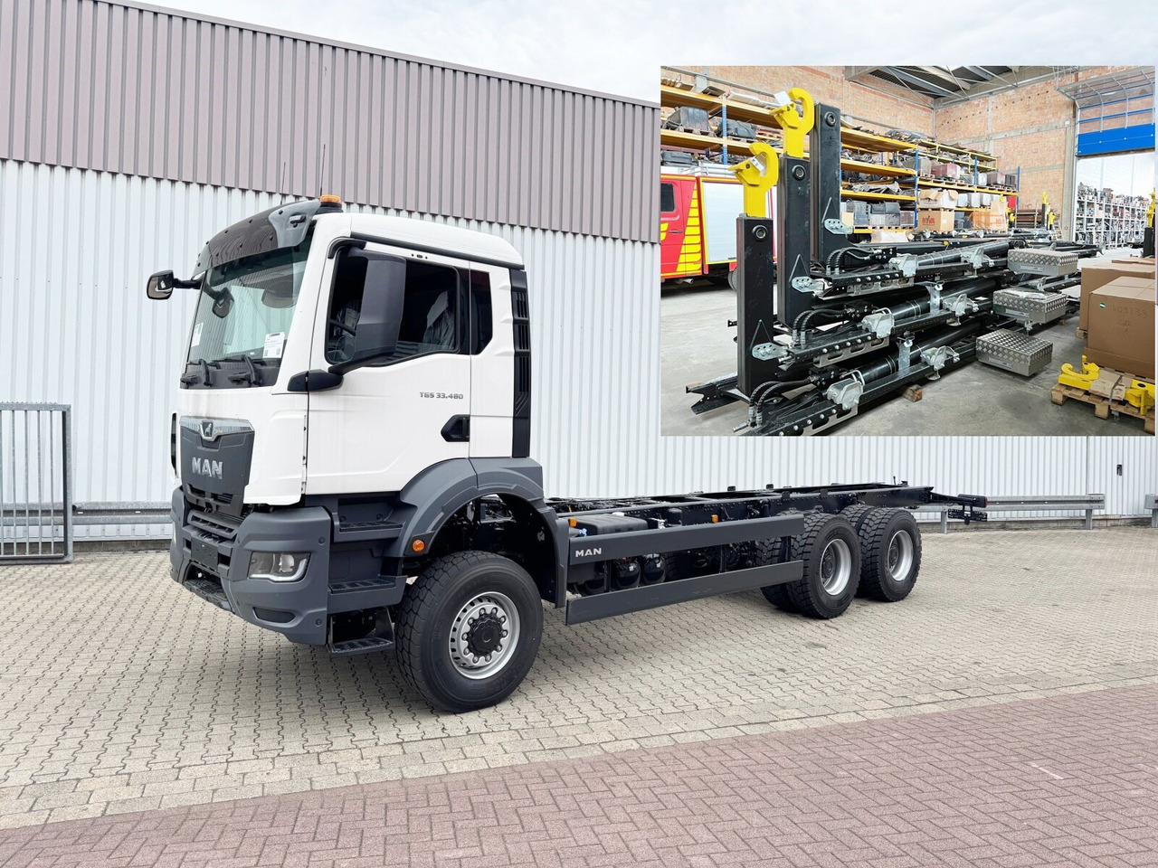 MAN TGS 33.480 6x6 BB CH TGS 33.480 6x6 BB CH, Hohe Bauart, Nebenantrieb - Kotalni prekucni tovornjak: slika 1 MAN TGS 33.480 6x6 BB CH TGS 33.480 6x6 BB CH, Hohe Bauart, Nebenantrieb - Kotalni prekucni tovornjak: slika 1