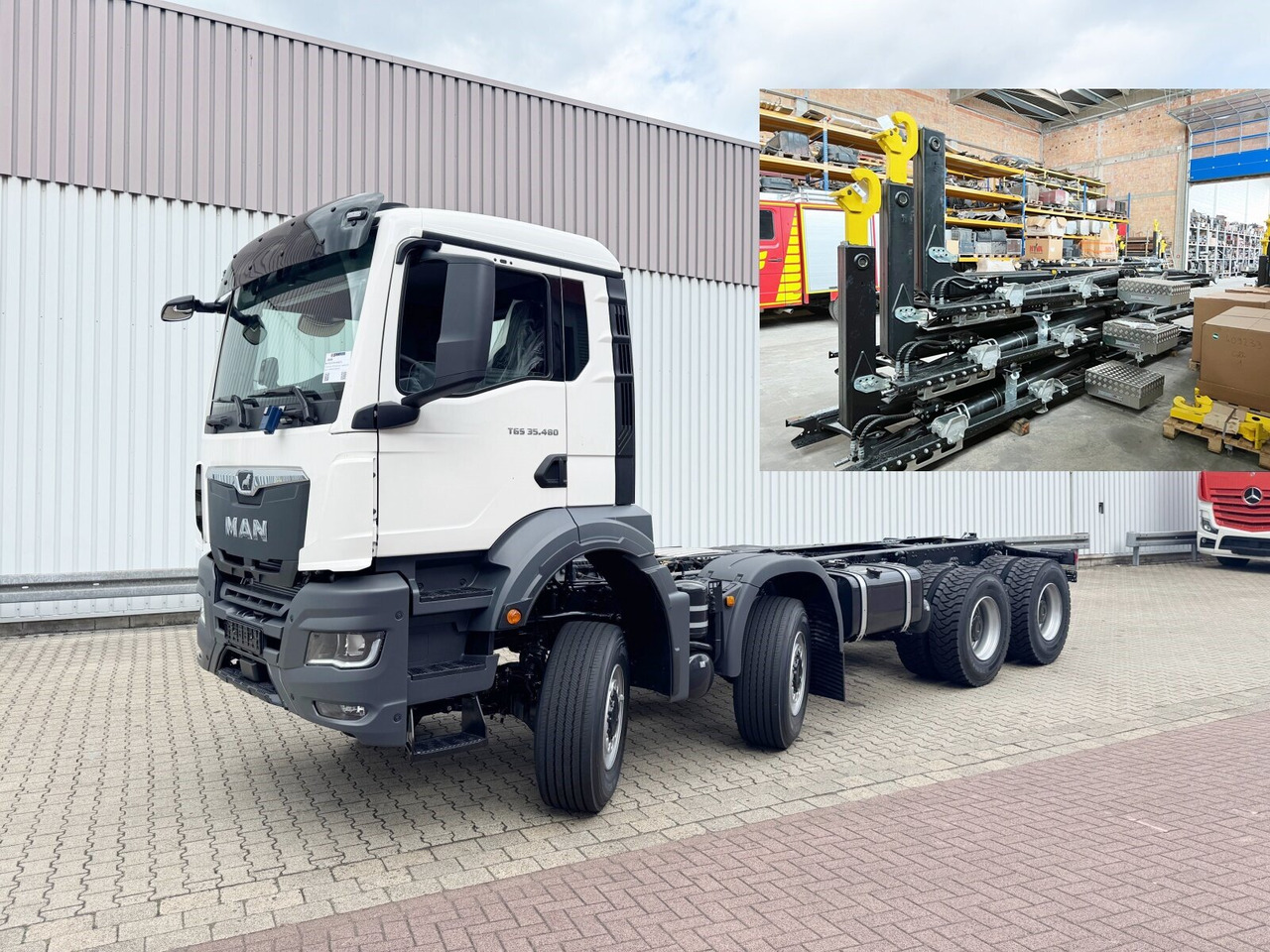MAN TGS 35.480 8x8 BB CH TGS 35.480 8x8 BB CH, Hohe Bauart, Nebenantrieb - Kotalni prekucni tovornjak: slika 1 MAN TGS 35.480 8x8 BB CH TGS 35.480 8x8 BB CH, Hohe Bauart, Nebenantrieb - Kotalni prekucni tovornjak: slika 1