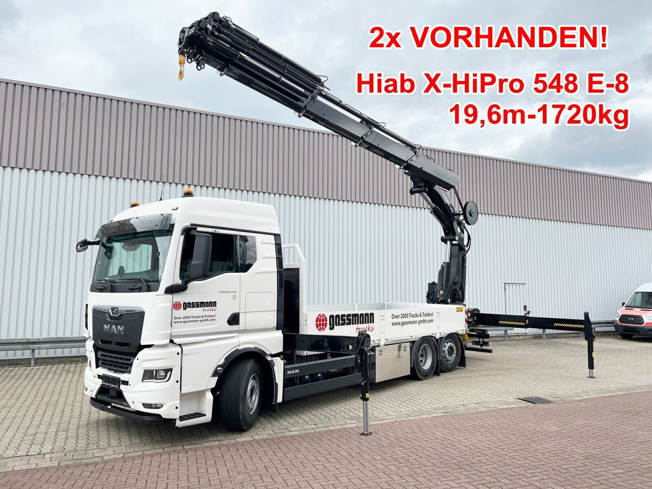 MAN TGX 26.510 6x2-4 LL CH TGX 26.510 6x2-4 LL, Kran Hiab X-HiPro 548 E-8, Lenk-/Liftachse, TwistLock 20Fuß, Funk, Retarder - Tovornjak z dvigalom, Tovornjak s kesonom: slika 1 MAN TGX 26.510 6x2-4 LL CH TGX 26.510 6x2-4 LL, Kran Hiab X-HiPro 548 E-8, Lenk-/Liftachse, TwistLock 20Fuß, Funk, Retarder - Tovornjak z dvigalom, Tovornjak s kesonom: slika 1