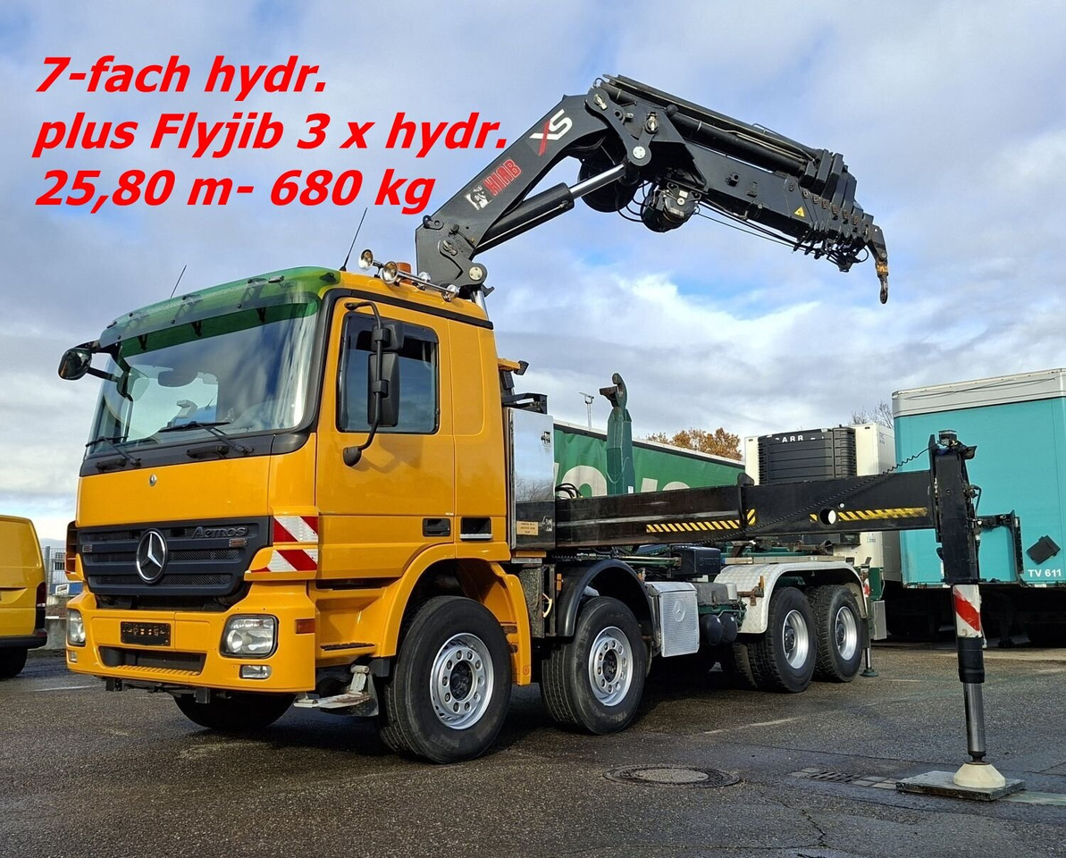 Mercedes-Benz Actros 4146 K 8x4/4 Actros 4146 K 8x4/4, Retarder, Kran Hiab XS 477 E-7 HiPro, Bj. 2010, Flyjib, Seilwinde, Funk - Kotalni prekucni tovornjak, Tovornjak z dvigalom: slika 1 Mercedes-Benz Actros 4146 K 8x4/4 Actros 4146 K 8x4/4, Retarder, Kran Hiab XS 477 E-7 HiPro, Bj. 2010, Flyjib, Seilwinde, Funk - Kotalni prekucni tovornjak, Tovornjak z dvigalom: slika 1