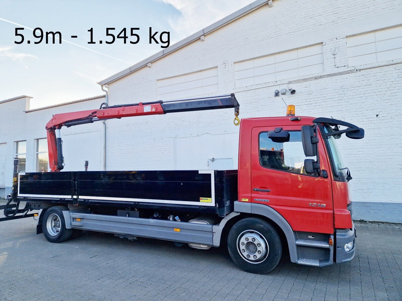 Mercedes-Benz Atego 1218 L 4x2 1218 L 4x2, Fassi Kran F 95A21 5.9m-1.545 kg, - Tovornjak z dvigalom: slika 1 Mercedes-Benz Atego 1218 L 4x2 1218 L 4x2, Fassi Kran F 95A21 5.9m-1.545 kg, - Tovornjak z dvigalom: slika 1