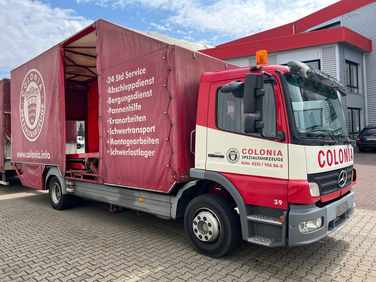 Tovornjak avtotransporter Mercedes-Benz Atego 1223 L 4x2 Atego 1223 L 4x2, Kompl. Zug, Lift- & Schiebeplateau, Funk: slika 10
