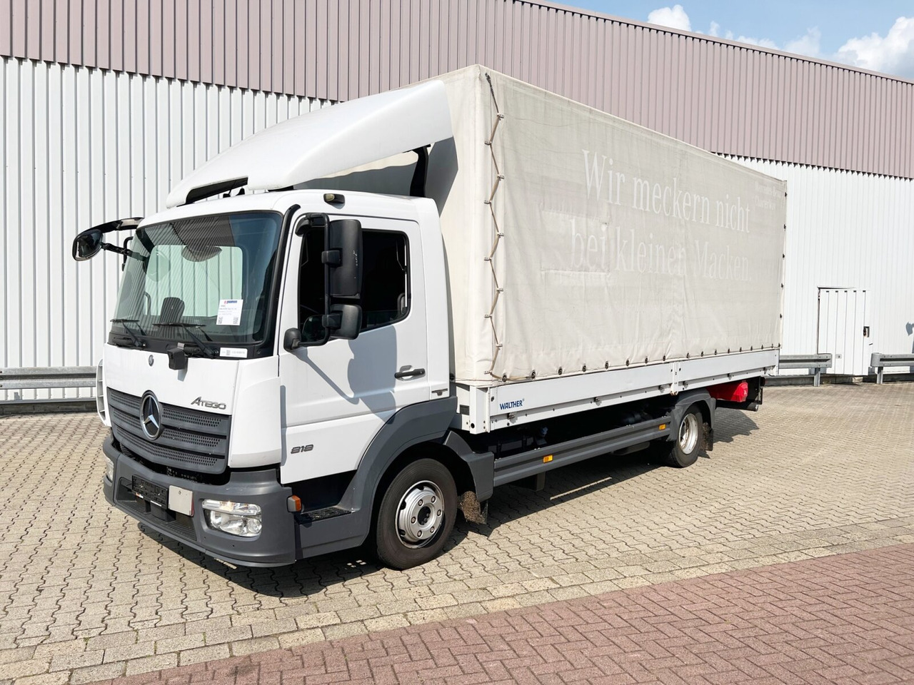 Mercedes-Benz Atego 818/23 L 4x2 Atego 818/23 L 4x2 mit Sörensen LBW - Tovornjak s ponjavo: slika 1 Mercedes-Benz Atego 818/23 L 4x2 Atego 818/23 L 4x2 mit Sörensen LBW - Tovornjak s ponjavo: slika 1