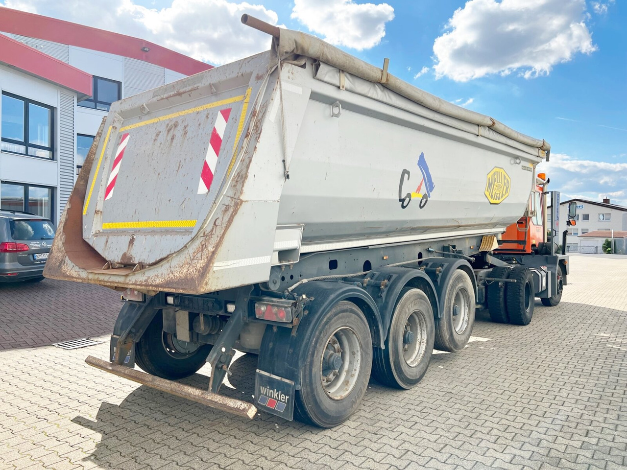 Polprikolica Meiller MHPS 12/27 MHPS 12/27 NOSS2, Stahlmulde ca. 26m³, Liftachse: slika 8