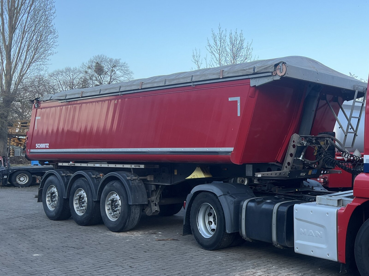 Schmitz Cargobull SKI 24 SL 7.2 SKI 24 SL 7.2, Alumulde ca. 24m³, Liftachse, E-Verdeck, Funk - Polprikolica: slika 1 Schmitz Cargobull SKI 24 SL 7.2 SKI 24 SL 7.2, Alumulde ca. 24m³, Liftachse, E-Verdeck, Funk - Polprikolica: slika 1
