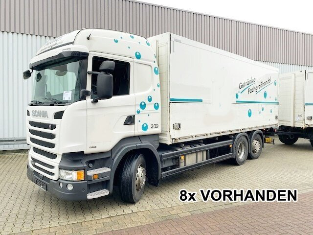 Scania R450 LB 6x2-4 R450 LB 6x2-4 Getränkekoffer, Retarder, Lift-/Lenkachse, Stapleraufnahme - Tovornjak zabojnik: slika 1 Scania R450 LB 6x2-4 R450 LB 6x2-4 Getränkekoffer, Retarder, Lift-/Lenkachse, Stapleraufnahme - Tovornjak zabojnik: slika 1