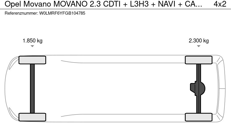 Furgon Opel Movano MOVANO 2.3 CDTI + L3H3 + NAVI + CAMERA + AIRCO + APK/TUV: slika 11