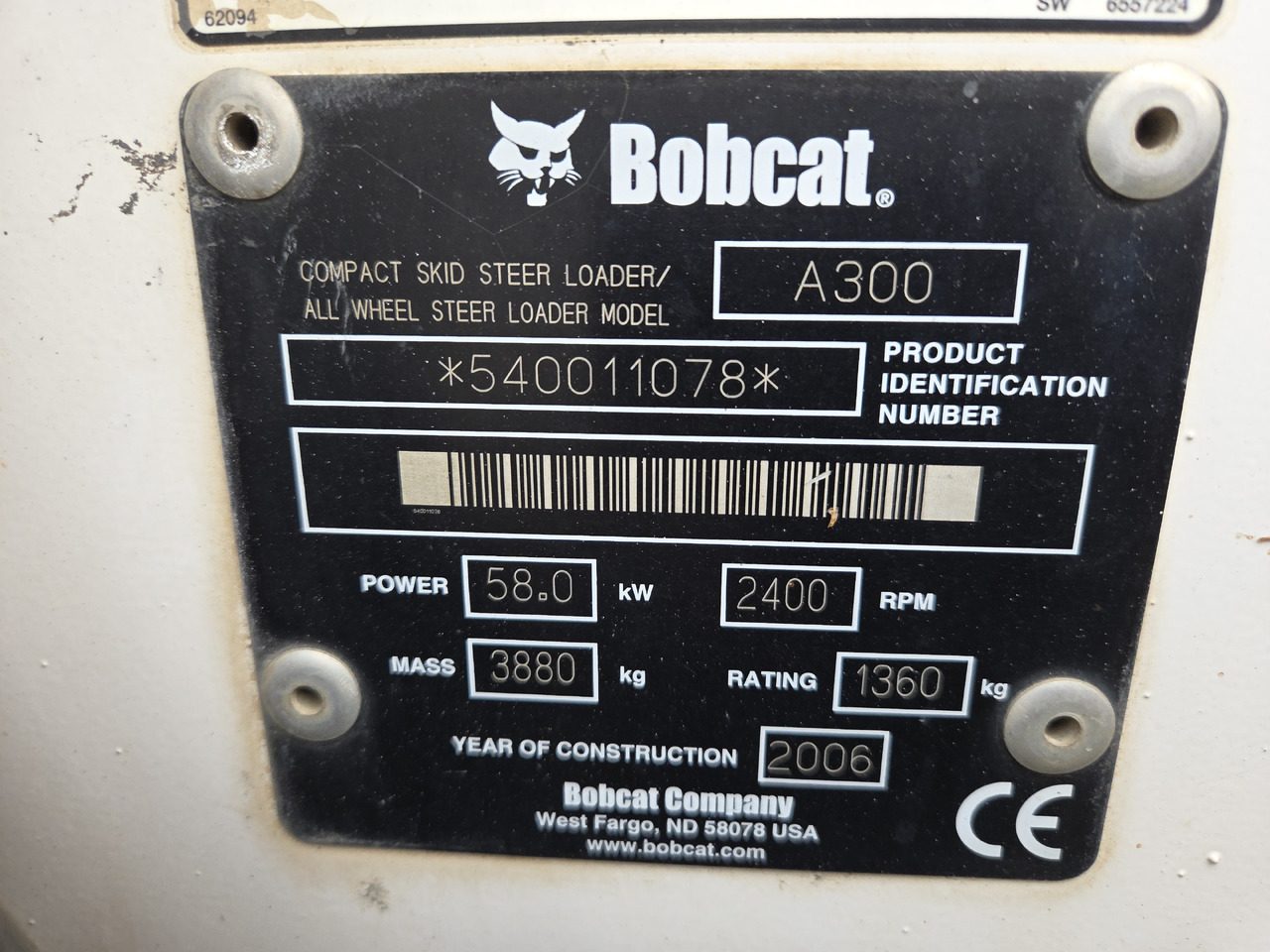 BOBCAT A300 - Mini nakladalec: slika 5 BOBCAT A300 - Mini nakladalec: slika 5