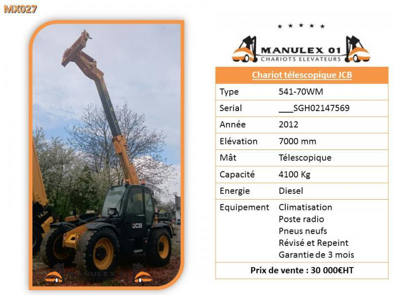 JCB 541-70WM - Teleskopski viličar: slika 4 JCB 541-70WM - Teleskopski viličar: slika 4