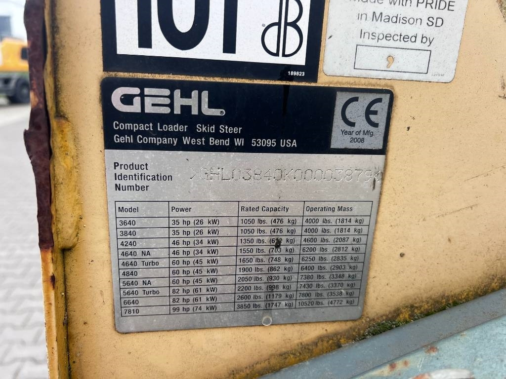 Gehl 3840 E - Mini nakladalec: slika 5 Gehl 3840 E - Mini nakladalec: slika 5